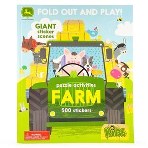 John Deere Kids Farm: 500 Stickers and Puzzle Activities: Fold Out and Play! --